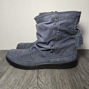 Hotter‎ Women's Suede PIXIE BOOTS Blue US 10 Preowned